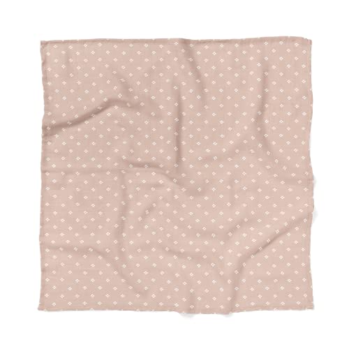 Mini Wander Swaddles for Newborns Muslin Swaddle Blankets - Breathable Soft Receiving Blanket Baby Essentials | 47 x 47 Cotton - Boho Squares (Pink) - color: Boho Squares (Pink)
