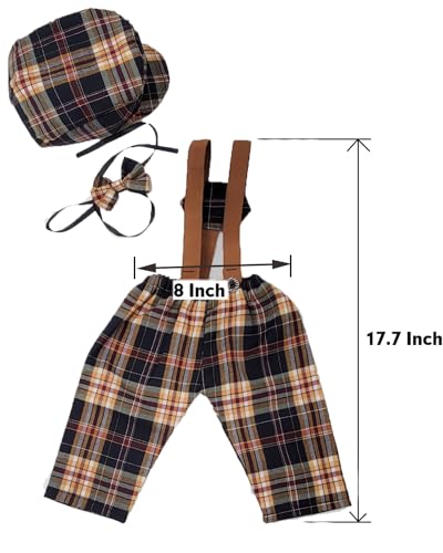 Newborn Baby Boy Suspender Pants Photo Outfits Gentleman Photography Outfit Girl - color: Color6