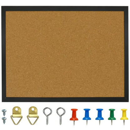 OWLKELA 14.6 X 11 Inch Cork Board Bulletin Board, Wall-Mounted Presentation, Message Notice Pin Board, Perfect for Office & Home Decor, School, Cubicle - size: 14.6" x 11"