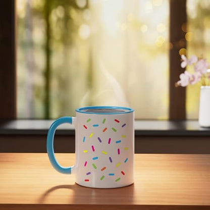 Ice cream Sprinkles Shirt Halloween Costume Easy Ceramic Mug, Blue/White - color: Blue/White