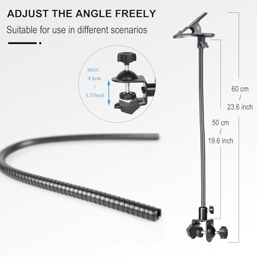 20" Ajustable Jaws Flex Clamp Mount Clip Gooseneck Extension for Gopro Cameras Studio Stand Lighting Accessories - color: C5016