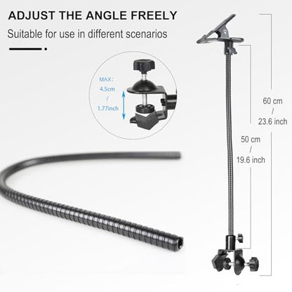 20" Ajustable Jaws Flex Clamp Mount Clip Gooseneck Extension for Gopro Cameras Studio Stand Lighting Accessories - color: C5016