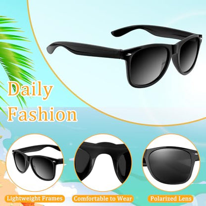 ASTARON Sunglasses Bulk, 6/12/24/48 Pack Sunglasses Party Favors for Summer Beach Pool Birthday Wedding Party Supplies - color: Black