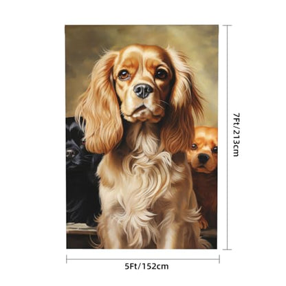 Cocker Spaniel Backdrop Background for Photography 5x7ft Photobooth Professional Photo Backdrop Curtains Video Photography Studio Photo Backgrounds Banner Booth Background Screen Parties - color: Cocker Spaniel