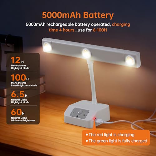 2 Pack Motion Sensor Picture Light with Remote & Extendable Bar, 600 Lumens Dimmable LED Wall Light, 5000mAh Rechargeable Battery Operated for Artwork, Photos, Hallway, Bedroom,White - color: White - 2 Pack