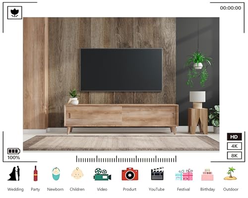Trykid 20x10ft Living Room Television Background Wall Backdrop Apartment House Interior Room Cabinet TV Wall Live Video Photography Background Neutral Tones Office Decor Photo Prop Fabric - size: 20x10ft