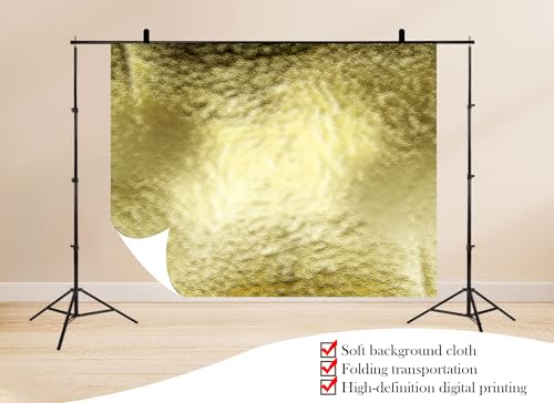 15x10ft Golden Textured Surface Backdrop Luxury Metallic Foil Scene Photo Background Tapestry for Wedding Invitation Party Luxury Event Photography Home Decorations Studio Props - size: 15x10ft