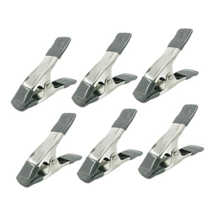 VALICLUD 6pcs 4-inch Heavy Duty Backdrop Spring Clamps for Photography Studio, Muslin Background Clips for Photo Booth and Backdrop Stand, Portable Background Fixing Clips