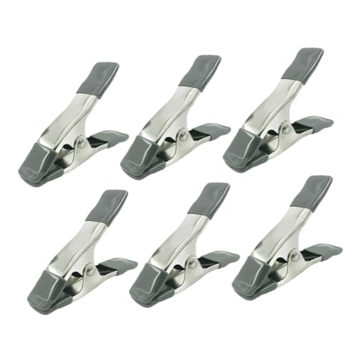 VALICLUD 6pcs 4-inch Heavy Duty Backdrop Spring Clamps for Photography Studio, Muslin Background Clips for Photo Booth and Backdrop Stand, Portable Background Fixing Clips