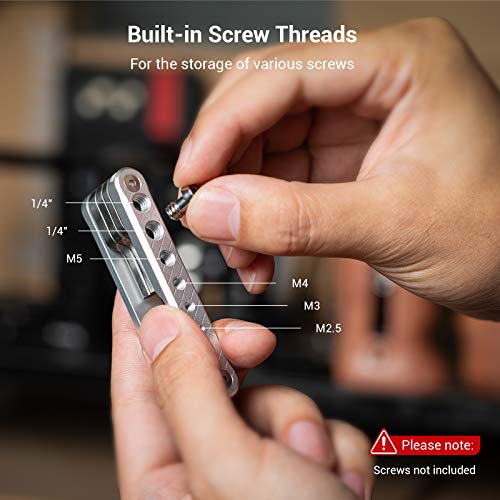 SMALLRIG Folding Tool Set with Screwdrivers and Hex Key Wrenches, Seven Functional Tools Included (Silver) - AAK2213D - color: Silver