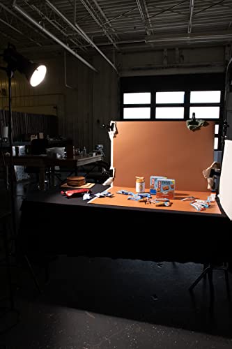 Bessie Bakes Clay & Brown Solid Color Roll-Up 2 Feet x 3 Feet Photography Backdrops 3 Pack - color: Spiced Brown, Red Ochre, Brown Sugar