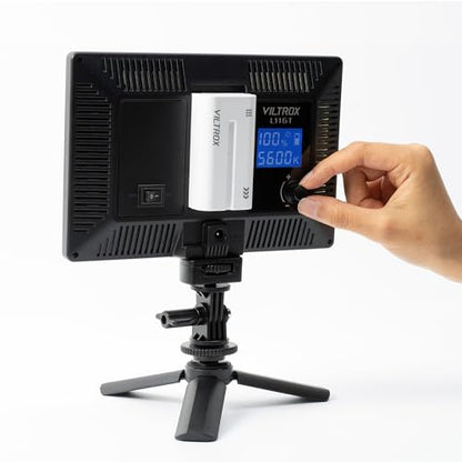 VILTROX 15W LED Video Light Panel, 3300K-5600K On Camera Light, Super Thin Key Light Panel with NP-F550, Led Photography Lighting CRI95+ for Studio Photography Video Recording Live Streaming （L116T - size: 15W CCT & Super Slim