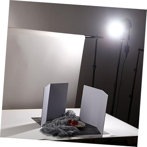 Tofficu Photography Background Board and Reflective Cardboard for Studio Photo Shooting, Thickened A4 Foldable Photo Backdrop Board with Black and White Diffuser Panels for Indoor