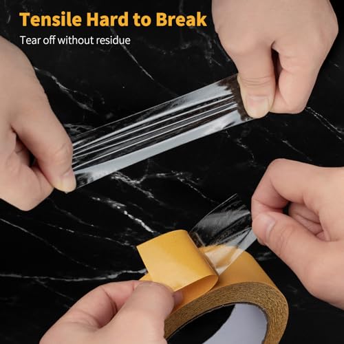 Super Thin Double Sided Adhesive Tape 1.18Inch X 66Feet Clear Double Sided Tape for Clothes, Poster,DIY Crafts,Poster,Arts,Paste Photo,Rug Non-slip, Fixed Decorations, LED Strips, Fixed Power Socket - size: 1.18Inch x 66Feet