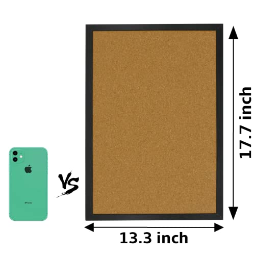 OWLKELA Cork Bulletin Board 17.7"X 13.3", Notice Pin, Ideal for Office & Home Decor, School Message or Vision - size: 17.7" x 13.3"