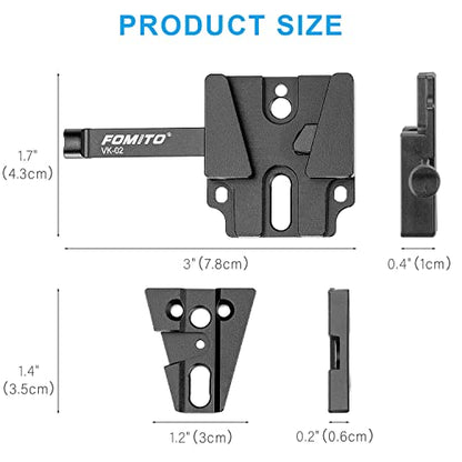 Fomito V-Mount V-Lock Base Station Quick Release Plate VK-02 - color: VK02