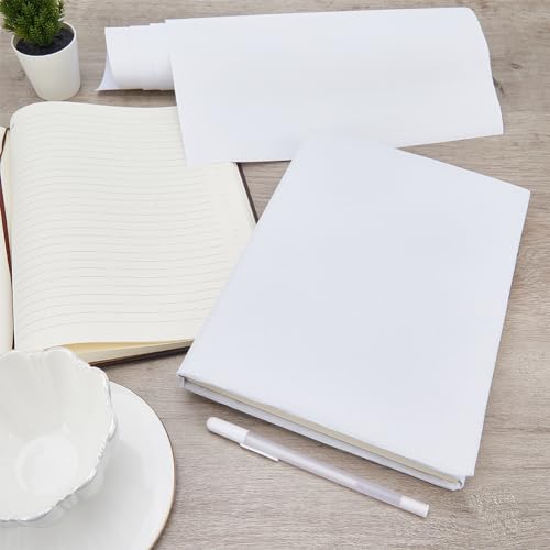 CRASPIRE 51 x 11.8inch Linen Book Cloth for Book Binding Fabric Surface Paper Backed Bookcover Album Scrapbooking Archival DIY Covering Protector Bookcloth Bookbinding Supplies Linen White - color: White