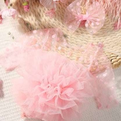 Newborn Photography Outfits Girl Baby Photography Props Lace Romper With headband Baby Photo Outfits Girls Photo Props - color: Pikn