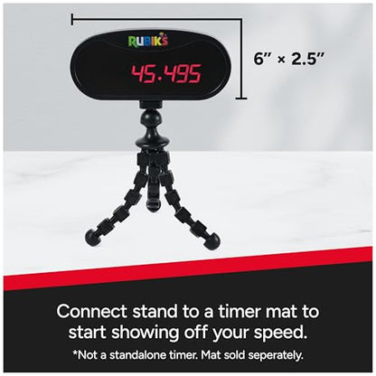Rubik’s Cube, Mini Timer Display & Stand, Includes Case, Clear Display Device & Adjustable Stand for At-Home Speedcubing Practice, Brain Teaser Puzzle for Adults, Fidget Toy for Kids, Ages 8 & Up - color: Rubiks Mini Timer Stand, Includes Case