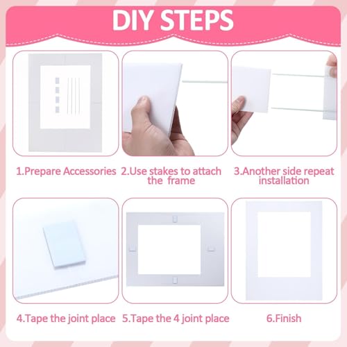 32 x 24 inch Blank Photo Booth Props DIY Happy Birthday Party Supplies Writable Picture Frame with Speech Bubble Signs Photo Booth Props for Valentine's Day Wedding Birthday Baby Shower Party Favors