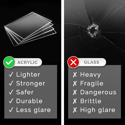 2 Pack Acrylic Display Riser Box with One Open Side Versatile 12" x 12" x 9" No LId Clear Dust Cover Retail Product Riser or Merchandise Storage Bin by Marketing Holders - size: 12"w x 9"h