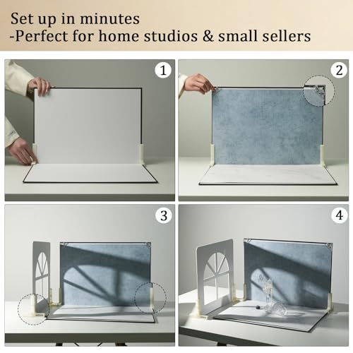 Photo Backdrop Board with Shadow Boards, 10Pcs 20Patterns Food Photography Backdrops, Table Top Small Shooting Kit (Small Size 16x11.5in), MDAOCRY