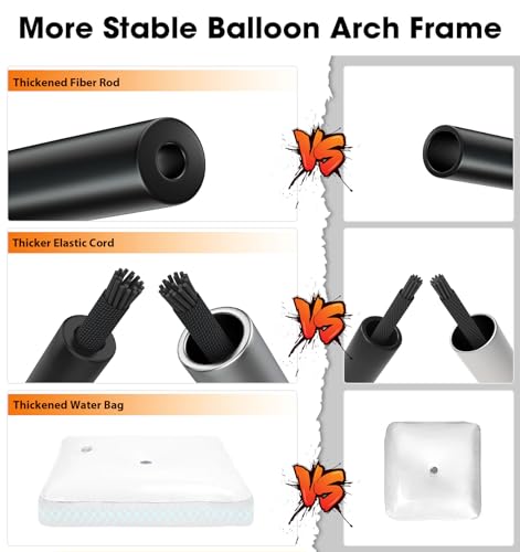 Chamvis Balloon Arch Kit, 9FT Height & 10FT Width Adjustable Balloon Arch Stand Frame Garland Stand: Wedding Baby Shower Birthday Photo Backdrop - style: Arch