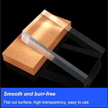 Transparent Acrylic Cubes, 70×70Mm Acrylic Block for Display Product Photography Props Cosmetic Crafts Show,70×70×50mm - size: 70×70×50mm