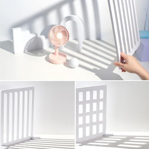 Yoocheese Product Photography Photo Props: Food Jewelry Make-up and Small Product Flat Lay Photoshoot Backdrops - 2pcs Light and Shadow Boards for Table Top Product Phogography(12x11.5inch)