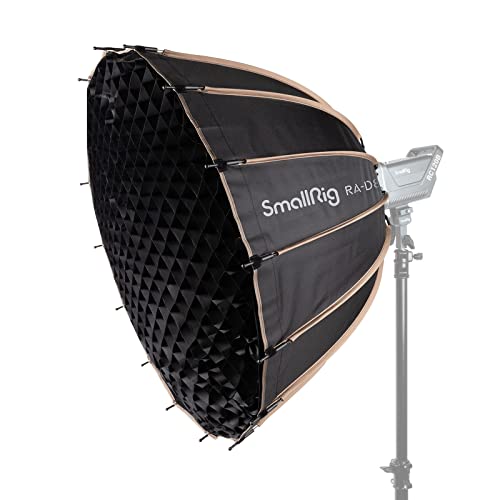 SMALLRIG Parabolic Softbox Quick Release, Parabolic Softbox, Compatible with SmallRig RC 120D/RC 120B/RC 220D/RC220B and Other Bowens Mount Light (33.5inch/85cm) - size: 85 cm - Deep