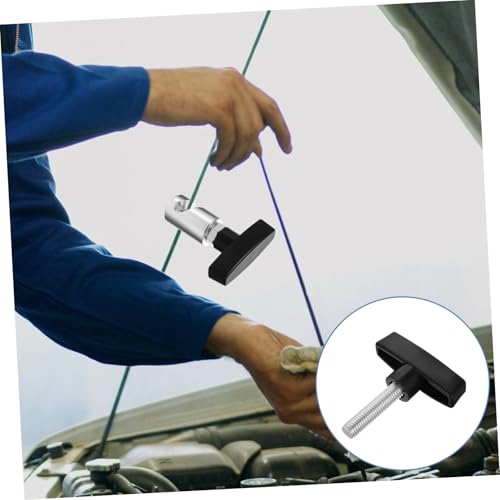 Luxshiny Car Hood Lift Support Clamp Adjustable Aluminum Strut Retainer Tool for Liftgate and Hood Non-Slip Prop Rod Holder for Easy Engine Access