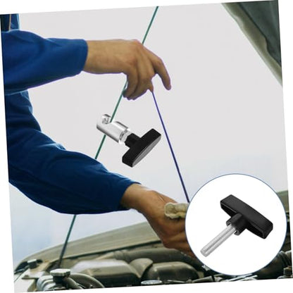 Luxshiny Car Hood Lift Support Clamp Adjustable Aluminum Strut Retainer Tool for Liftgate and Hood Non-Slip Prop Rod Holder for Easy Engine Access