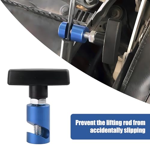 UGSHY 1 PC M12 x 1.25 Car Modification Hood Prop Accessories, Metal Anti-Pinch Vehicle Hood Prop Tool, Universal Automotive Hood Trunk Tailgate Lift Support Holder for Truck SUV Car (Blue) - color: Blue