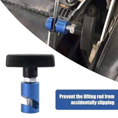UGSHY 1 PC M12 x 1.25 Car Modification Hood Prop Accessories, Metal Anti-Pinch Vehicle Hood Prop Tool, Universal Automotive Hood Trunk Tailgate Lift Support Holder for Truck SUV Car (Blue) - color: Blue
