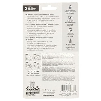 Tombow Mono Air Touch Adhesive, Refill 2-Pack