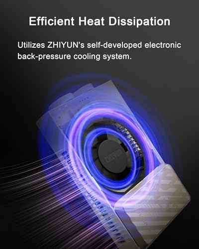 ZHIYUN FIVERAY M40 SE Combo 40W Bi-Color Video Light, 250g Portable Camera Light 17100 Lux 2700K-8500K CRI 95 TLCI 97+ LED Panel DSLR Photography Lighting for YouTube, TikTok