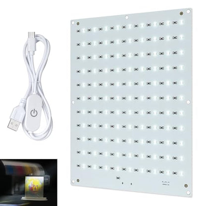 CMYK Lithophane LED Backlight Board Kit Compatible with Bambulab A1/A1 mini Combo/P1P/P1S/X1C/X1E AMS 3D Printer for 3D Printed Photo Model Light Board - color: 1 PCS CMYK Lithophane LED
