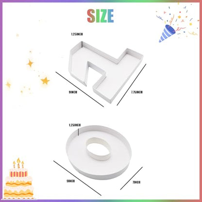 Charcuterie Cardboard Number Fillable Shaped Treat Decorative Box Anniversary Birthday Table Centerpiece (10 Style, 9inch) - size: 9inch, style: 10 Style