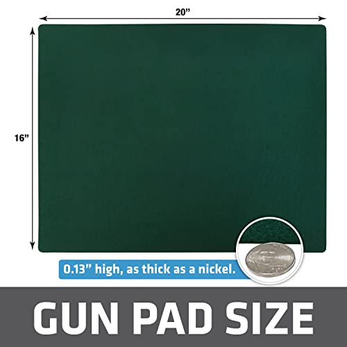 Drymate Gun Cleaning Pad, Premium Gun Cleaning Mat, Absorbent, Waterproof, Durable, Protects Surfaces, Contains Liquids (Made in the USA) - style: Green - (16" x 20")