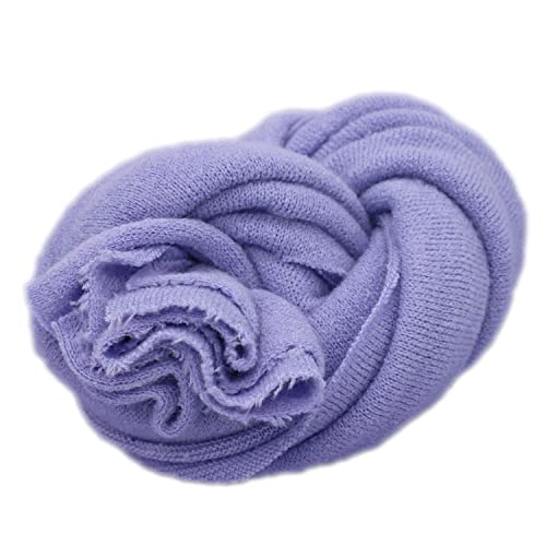 Zeroest Newborn Photography Wrap - Newborn Photoshoot Props for Boys & Girls - Stretch Knit Blanket for Baby Photo Prop (Light Purple, Small) - color: Purple