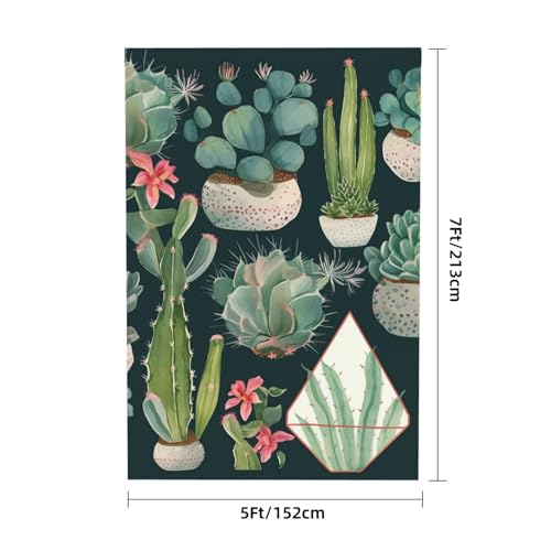 Succulent Plants and Cactus Backdrop Background for Photography 5x7ft Photobooth Professional Photo Backdrop Curtains Video Photography Studio Photo Backgrounds Banner Booth Background Screen Parties - color: Succulent Plants And Cactus