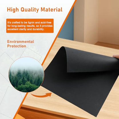 Guakicae 60 Sheets Black Cardstock 4 x 6 Thick Paper, 300gsm/110lb Heavyweight Flat Card Stock Craft Paper for DIY Card Making, Invitations, Greeting Cards, Postcards, Graduations - color: Black, size: 4x6-60pcs