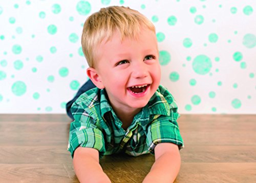 Ella Bella Photography Backdrop Paper, Assorted Stamped Dots (1 ea.: Purple, Aqua, Green & Pink), 48" x 12', 4 Rolls - style: Assorted Stamped Dots