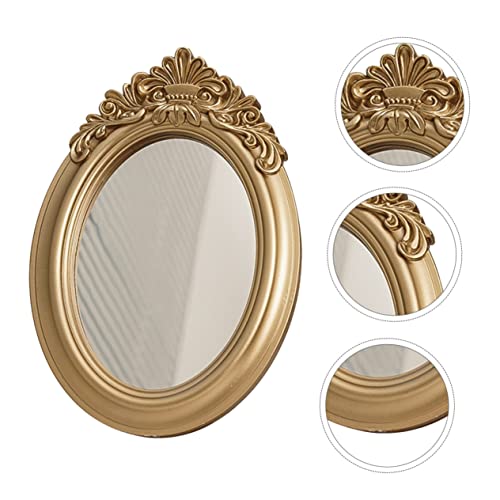 PartyKindom Retro Mirror Photo Props Elegant Mirror Tray for Home Decor Vintage Style