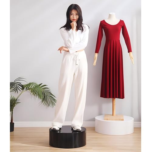 Bridal Shop Pedestal Base Risers - Round Display Stands for Mannequins, Large Cylinder Plinths for Photography Props & Countertop Showcases - size: 50x20cm/19.7x7.9in