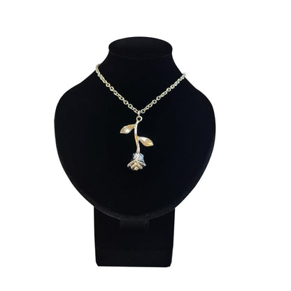 Portrait Jewelry Stand Pendant Jewelry Display Stand Wooden Portrait Neck Model Necklace Holder Stand for Selling - color: Black
