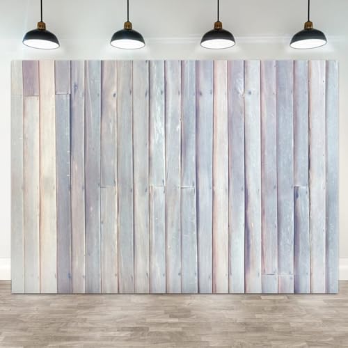 5x3ft Neutral Tone Rustic Light Wood Backdrop Wooden Plank Photography Background Wedding Banner Decoration Birthday Portrait Photo Booth Prop - color: color 40, size: 5x3ft