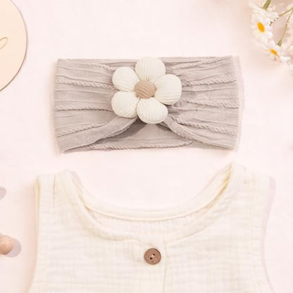 CÉLLOT Baby Flower Headbands Baby Girls Nylon Headbands Baby Essentials Stretchy Hairbands Handmade Hair Accessories for Newborn Infant Toddlers Kids (Pink,Khaki Gray,Dusty Pink) - color: Pink+Cameo+Salmon