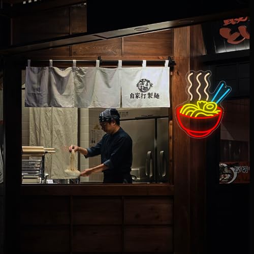 Ramen Neon Sign, Japanese Anime Led Neon Lights for Wall Decor Noodle Neon Signs for Restaurant Ramen Shop Store Kitchen Home Dinning Room USB Powered(14.2"*11.6") - style: Ramen