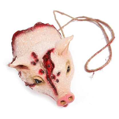 Hosfairy Halloween Pig Head Pendant - Hanging Decoration for Outdoor Indoor Haunted House Party Props